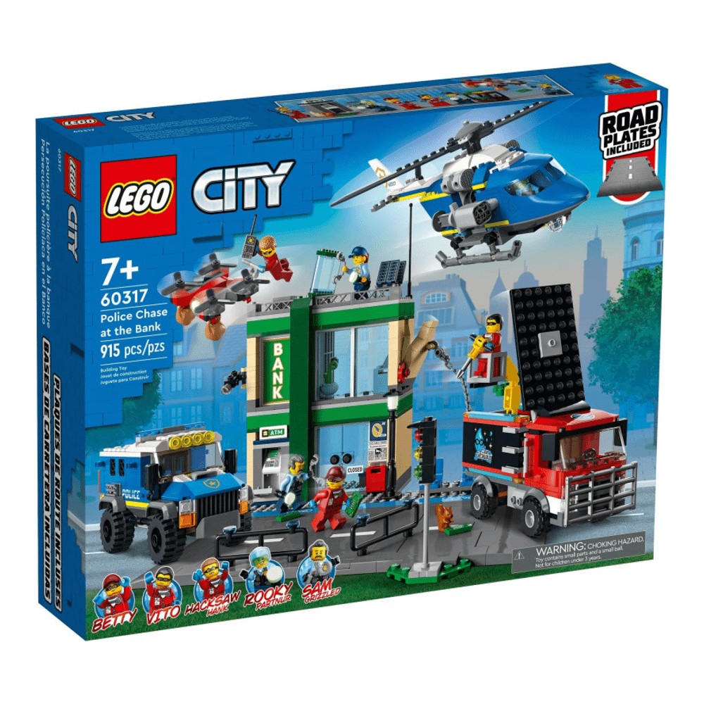 Конструктор LEGO City 60317 Полицейская погоня в банке конструктор lego lego city fire пожарная бригада и полицейская погоня 60319
