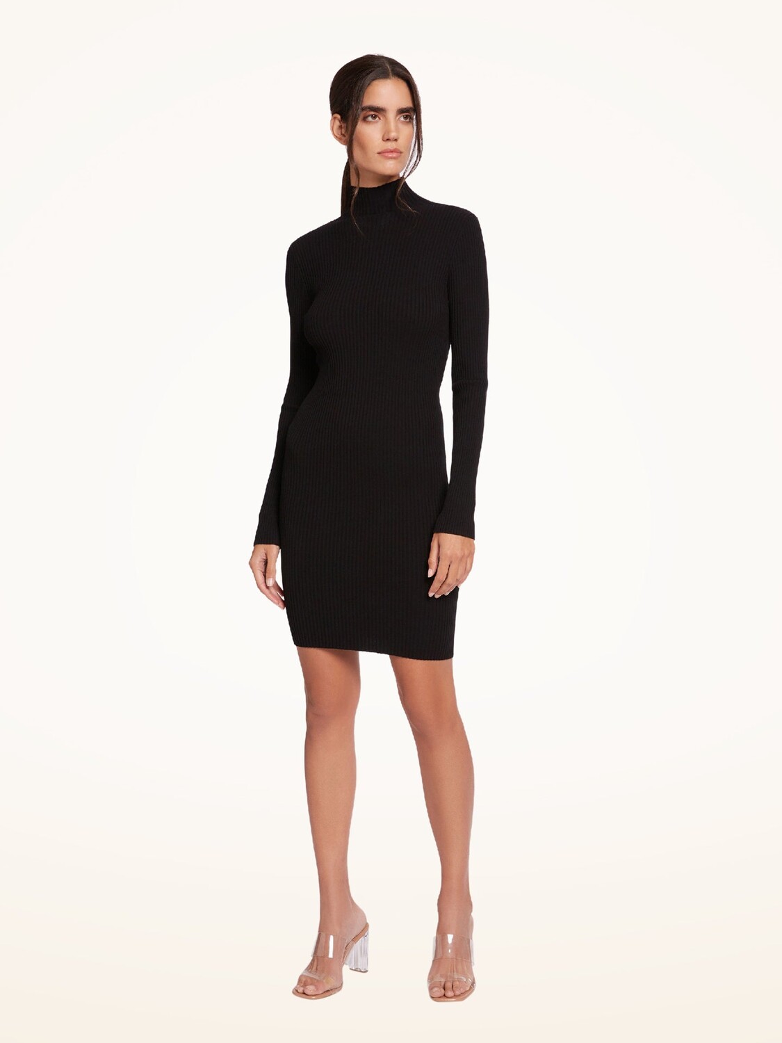 

Платье в рубчик из вискозы Wolford, черный