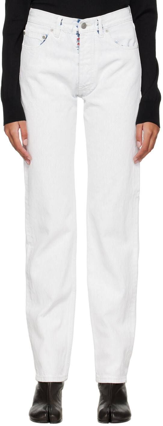 

Белые джинсы бьянкетто Maison Margiela
