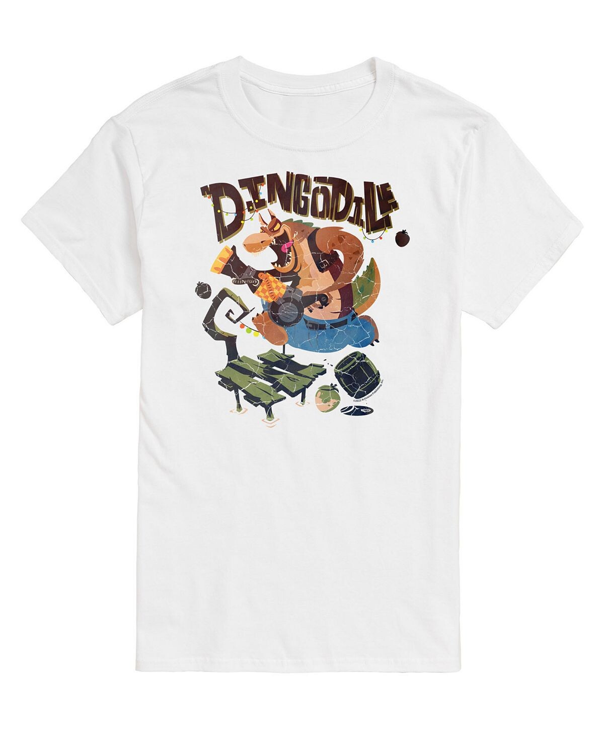 

Мужская футболка crash bandicoot dingodile AIRWAVES, белый