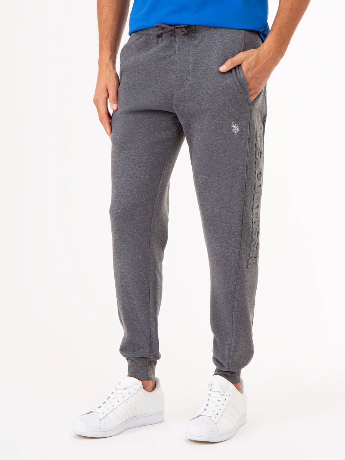 

Брюки U.S. Polo Assn.Embossed Logo Jogger, серый