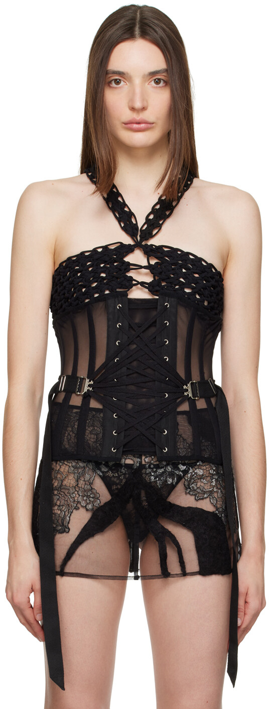 

SSENSE Эксклюзивный черный корсет Shawna Wu