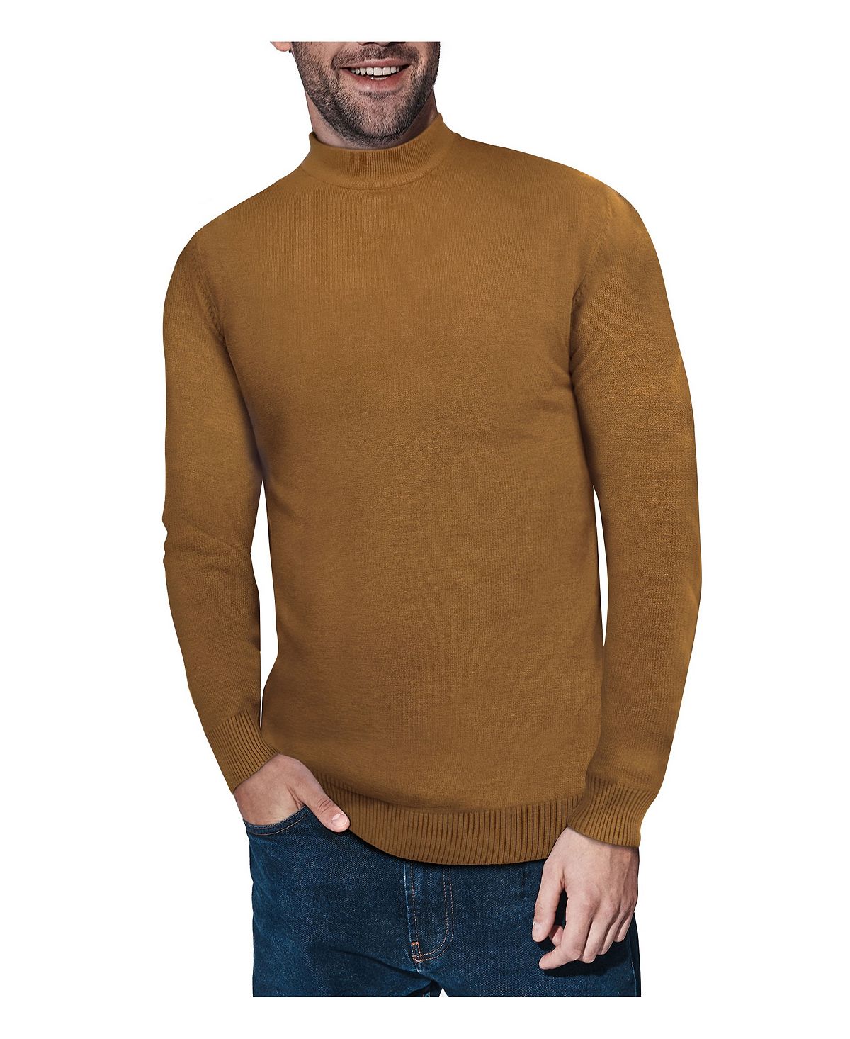 Мужской базовый пуловер средней плотности с воротником-стойкой X-Ray мужской базовый пуловер средней плотности с воротником стойкой x ray