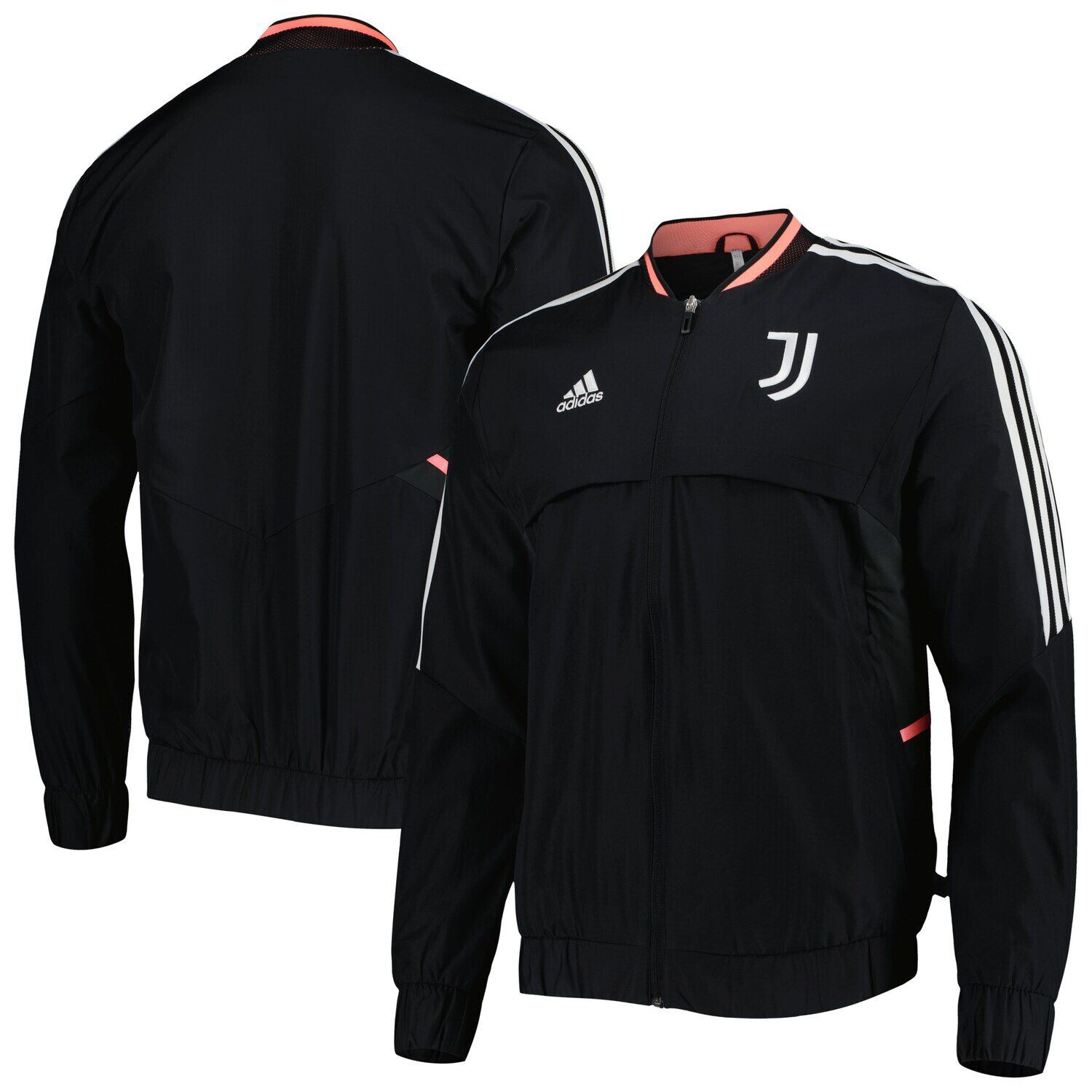 

Мужская черная куртка с молнией во всю длину Juventus AEROREADY Anthem adidas