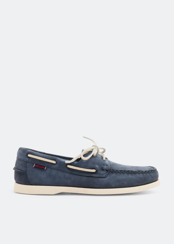 

Лоферы SEBAGO Docksides Portland Nubuk boat shoes, синий