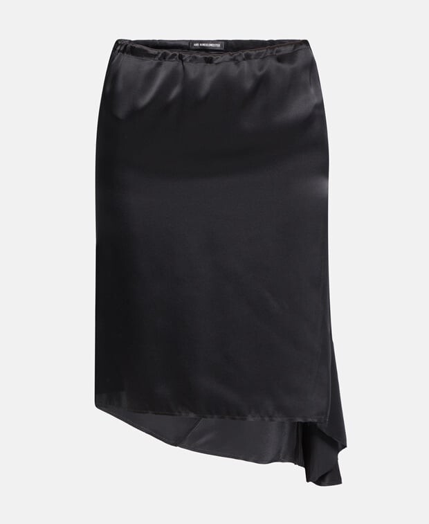 

Шелковая юбка Ann Demeulemeester, черный