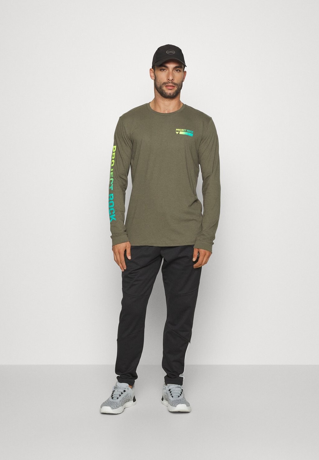 

Футболка с длинным рукавом ROCK BRAHMA Under Armour, морской зеленоватый/ярко-желтый, Зеленый