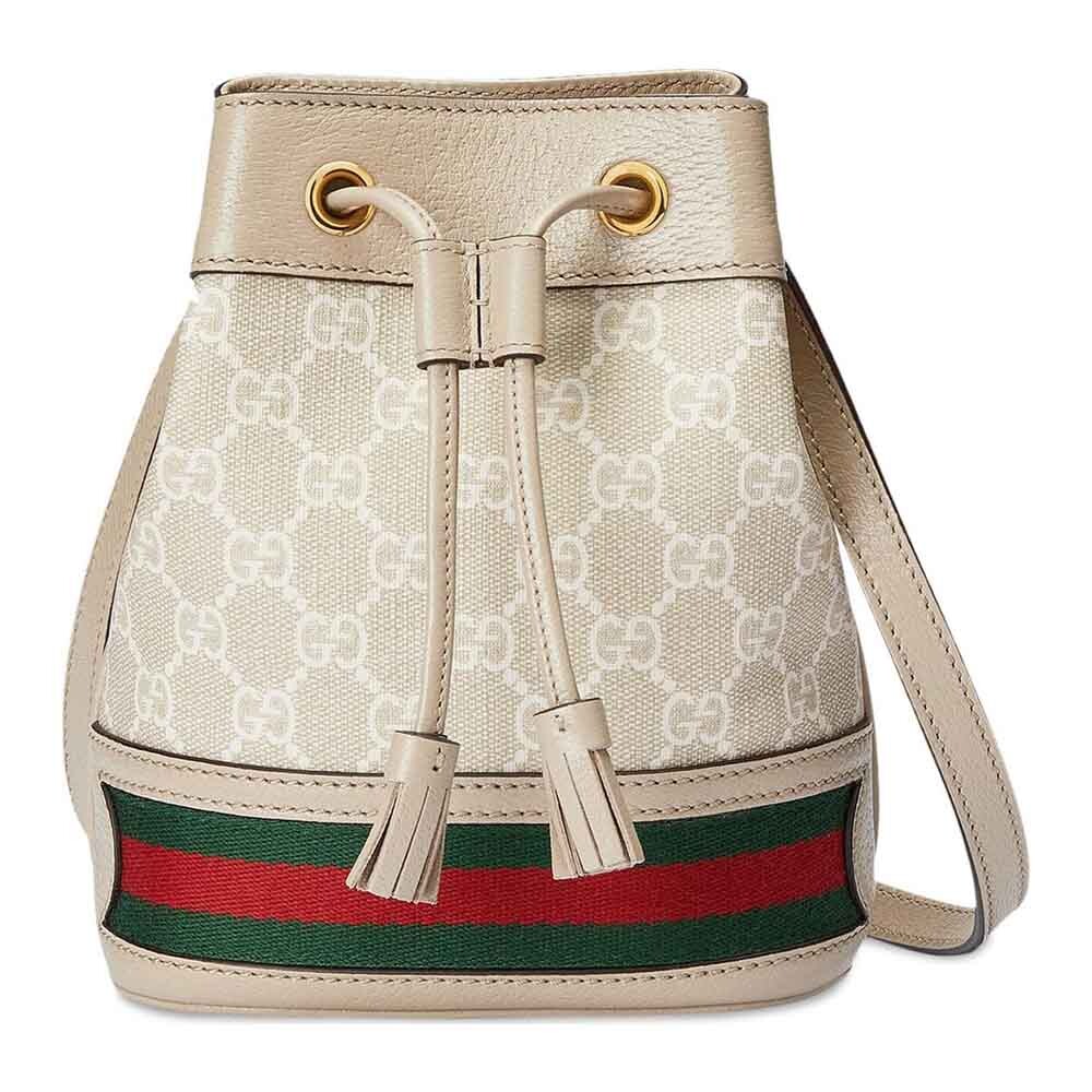 

Сумка Gucci Ophidia Mini GG Bucket, кремовый