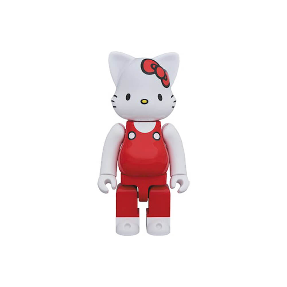 Фигурка Bearbrick Nyabrick Hello Kitty (Red Overalls Ver.) 400%, белый фигура bearbrick medicom toy set robe japonica mirror 400% 100%