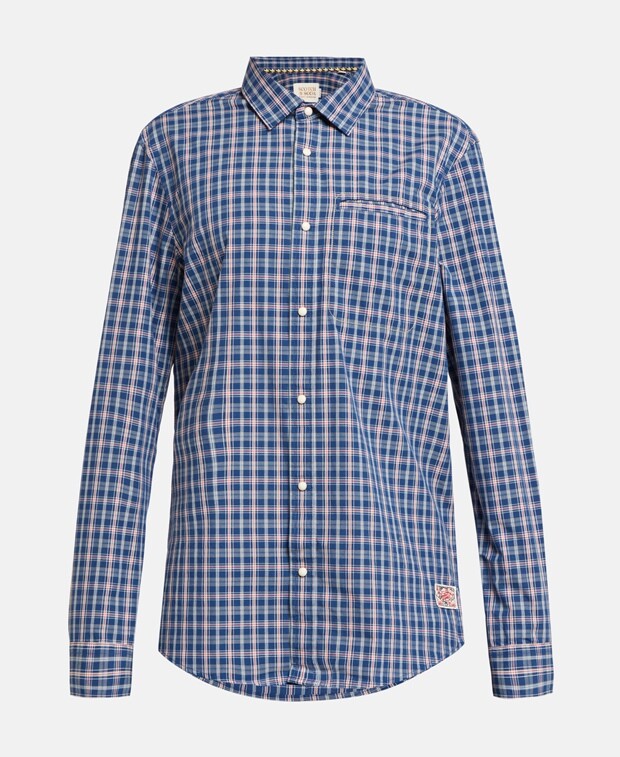 

Рубашка ORGANIC с длинными рукавами - стандартный крой Scotch & Soda, синий