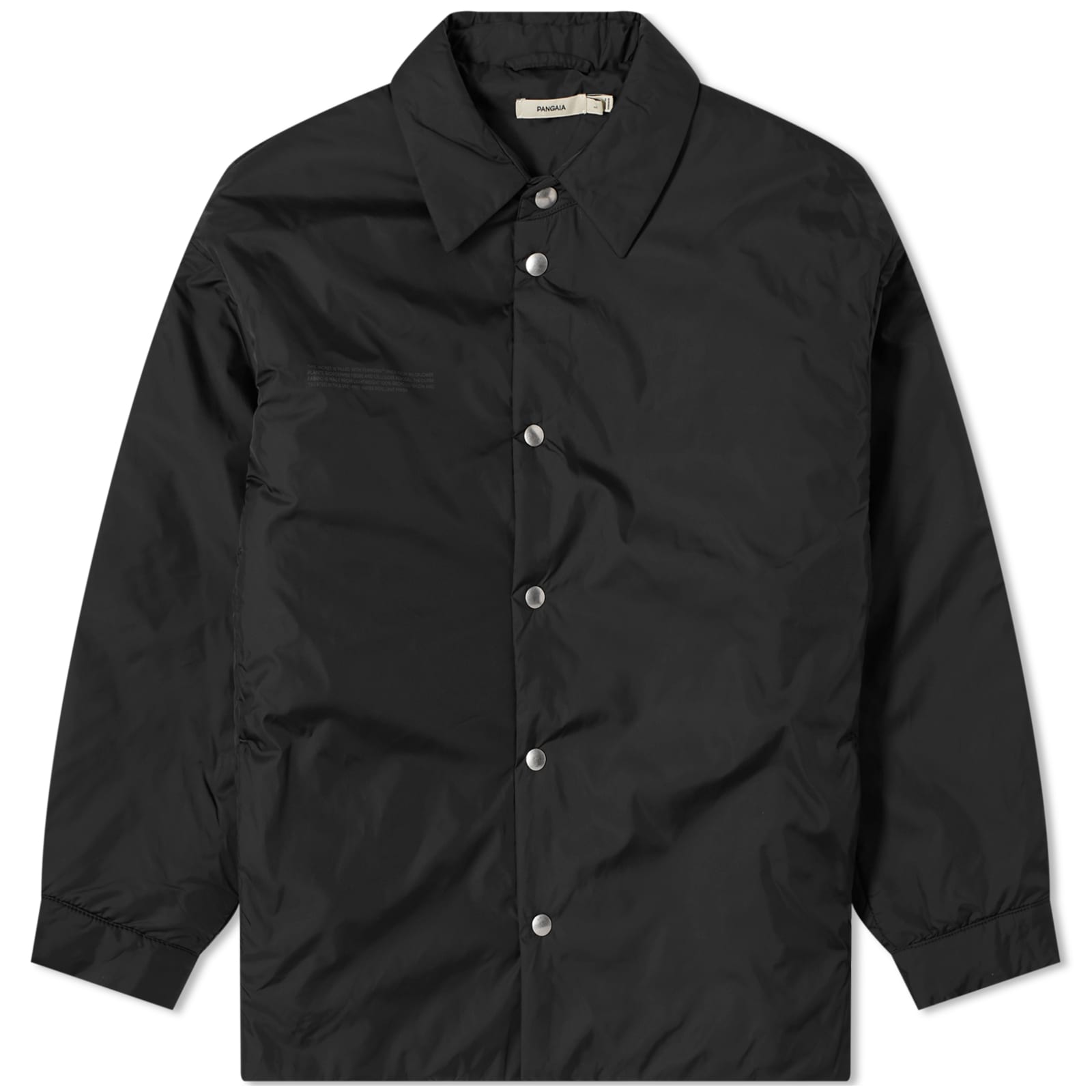 Рубашка Pangaia Flower-Warmth Padded Overshirt, черный