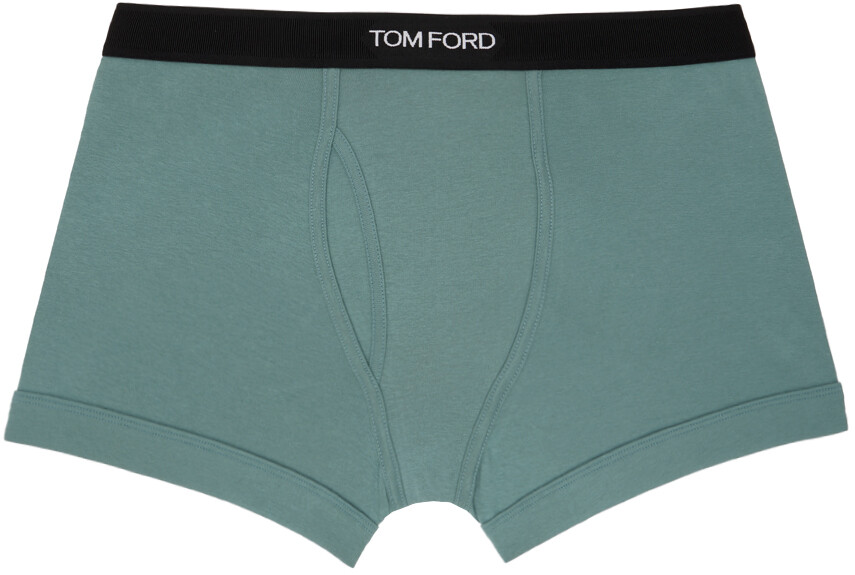 

Синие эластичные трусы-боксеры TOM FORD