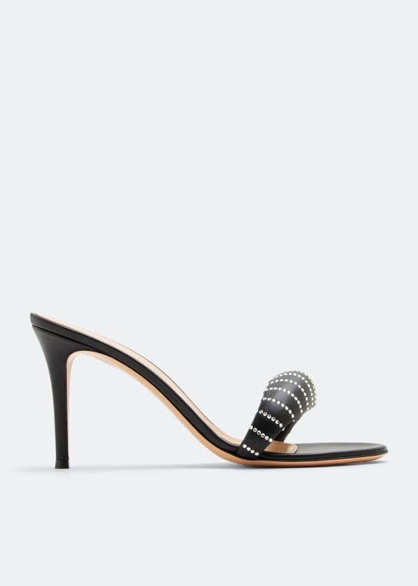 

Мюли GIANVITO ROSSI Bijoux crystal mules, черный