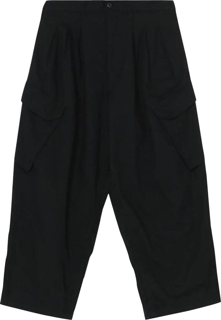 

Брюки Yohji Yamamoto Oxford Z-12 Tuck Work Pants 'Black', черный