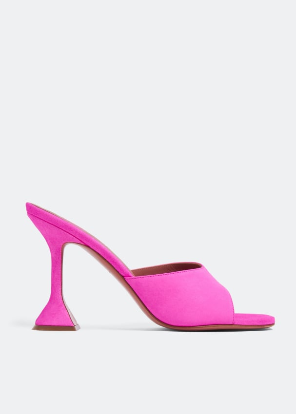 Мюли AMINA MUADDI Lupita mules, розовый туфли без задника в стиле сабо из замши на меху 42 каштановый
