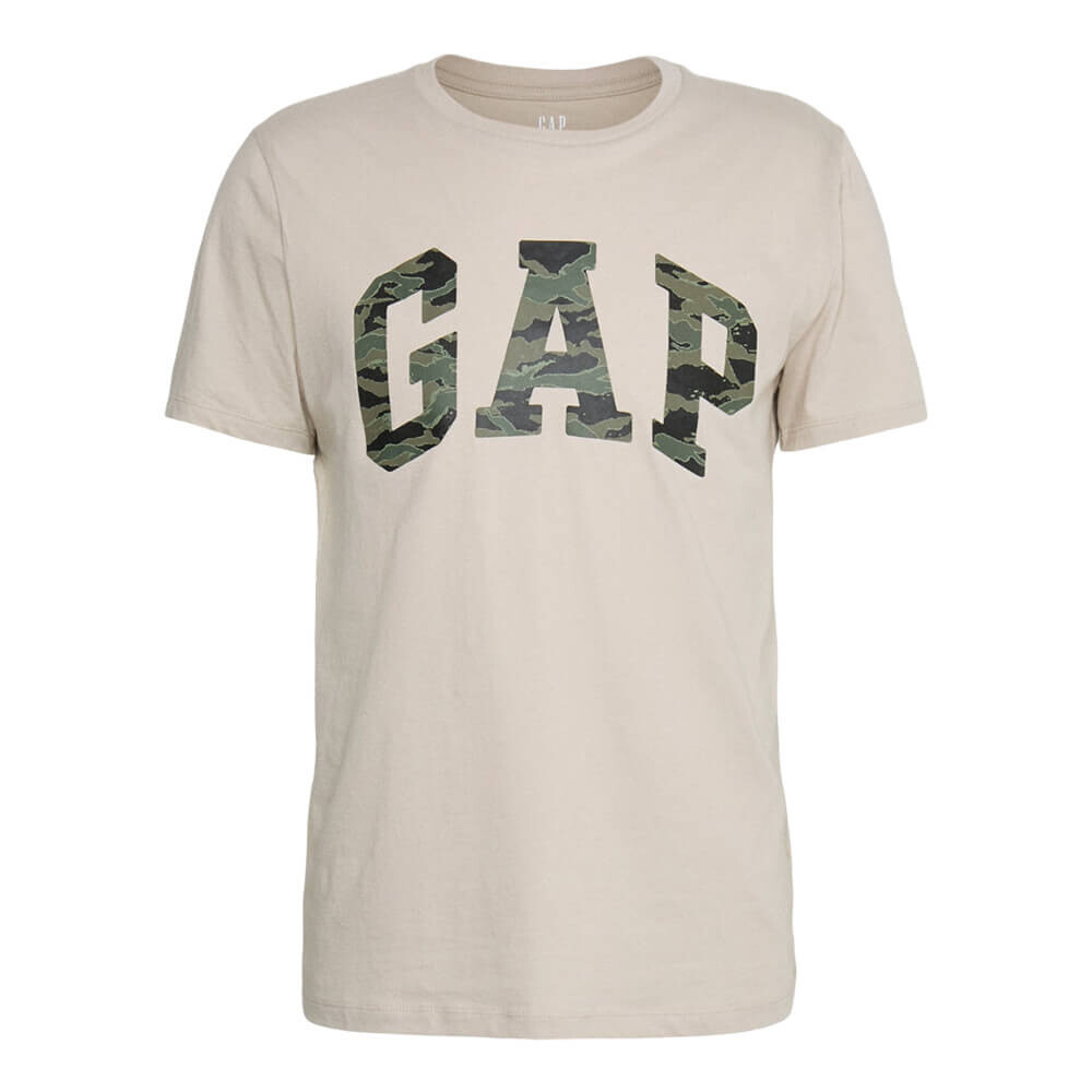 

Футболка Gap Logo, бежевый