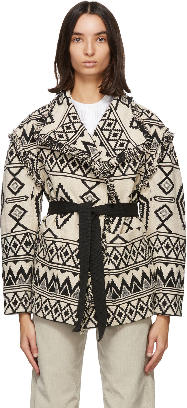 

Off-White и черная куртка Josiali Isabel Marant Etoile