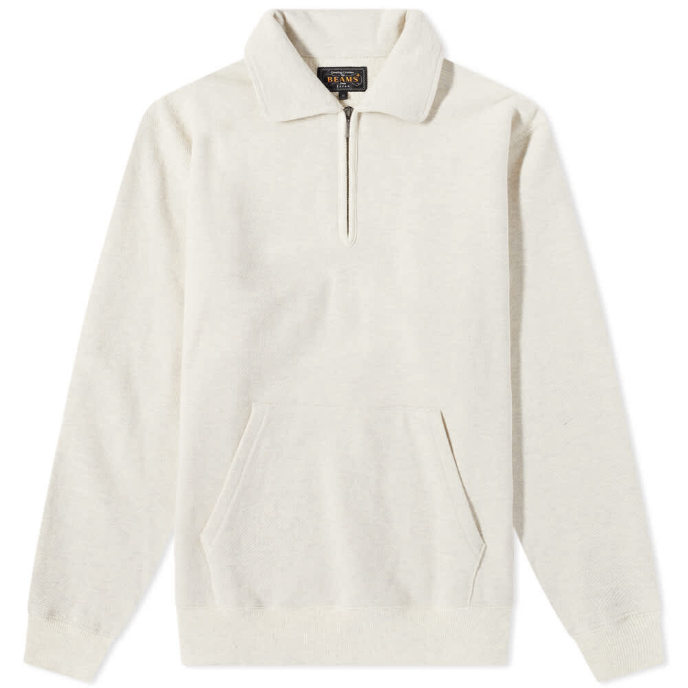 

Толстовка Beams Plus Half Zip Crew Sweat