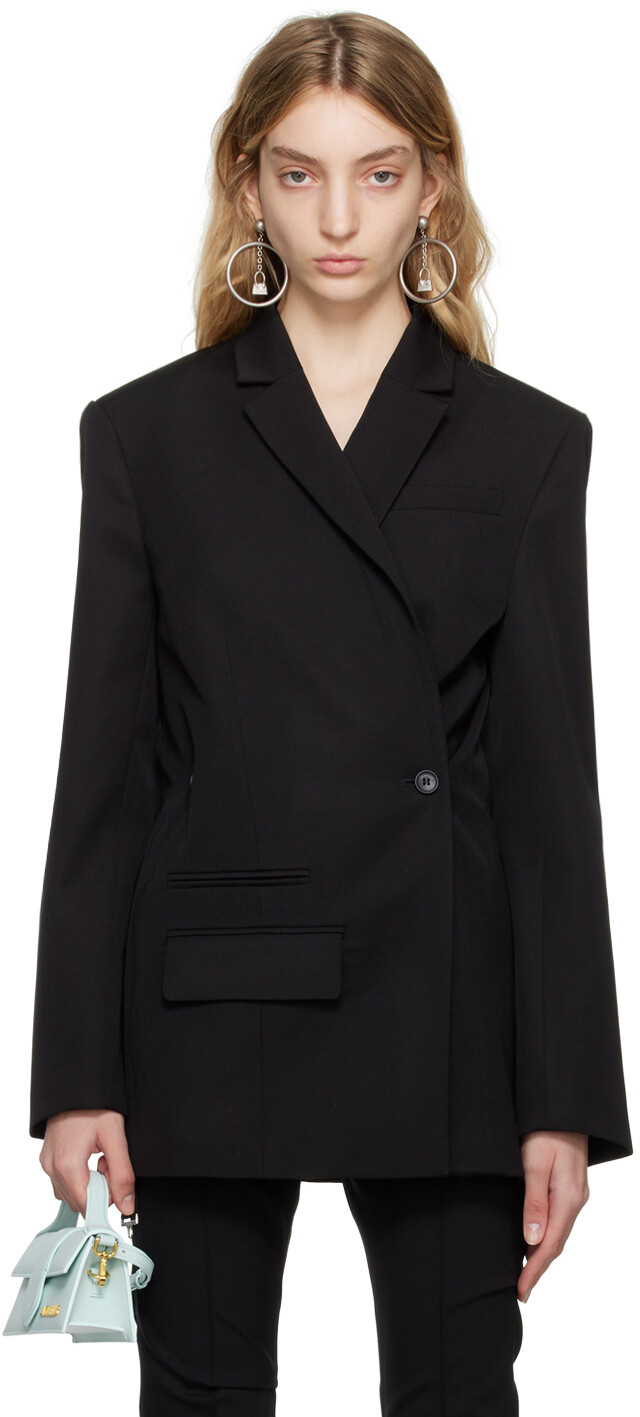 

Черный блейзер Le Raphia 'La Veste Tibau' Jacquemus