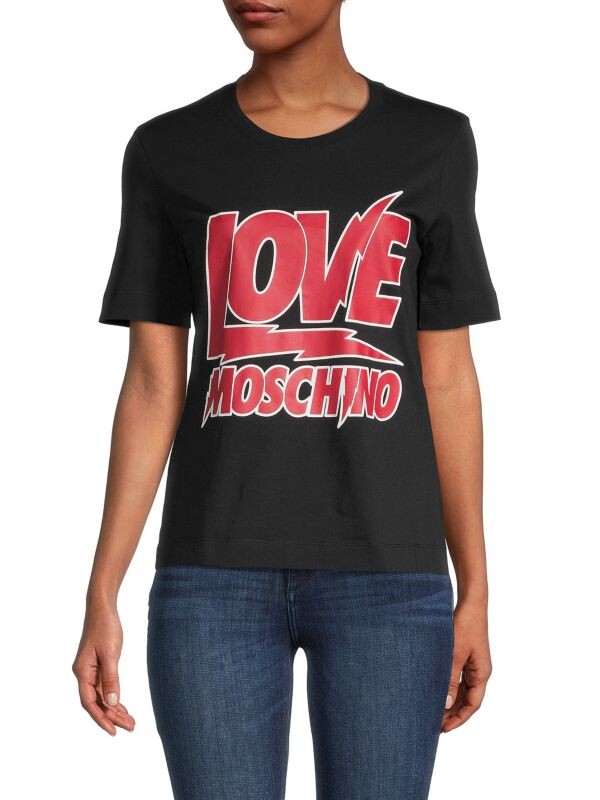

Футболка с логотипом Love Moschino Black