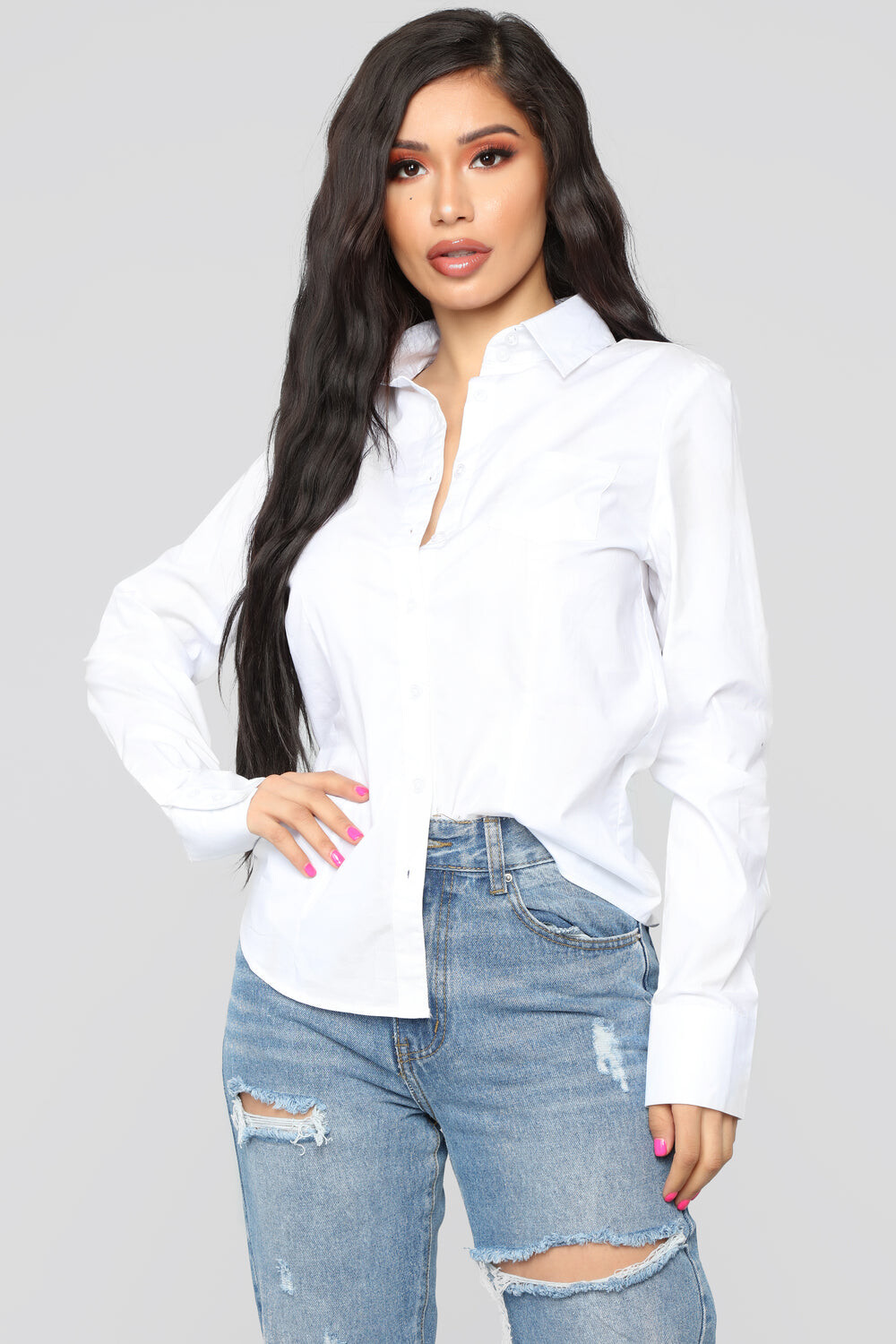 

Рубашка Fashion Nova TK1189, белый