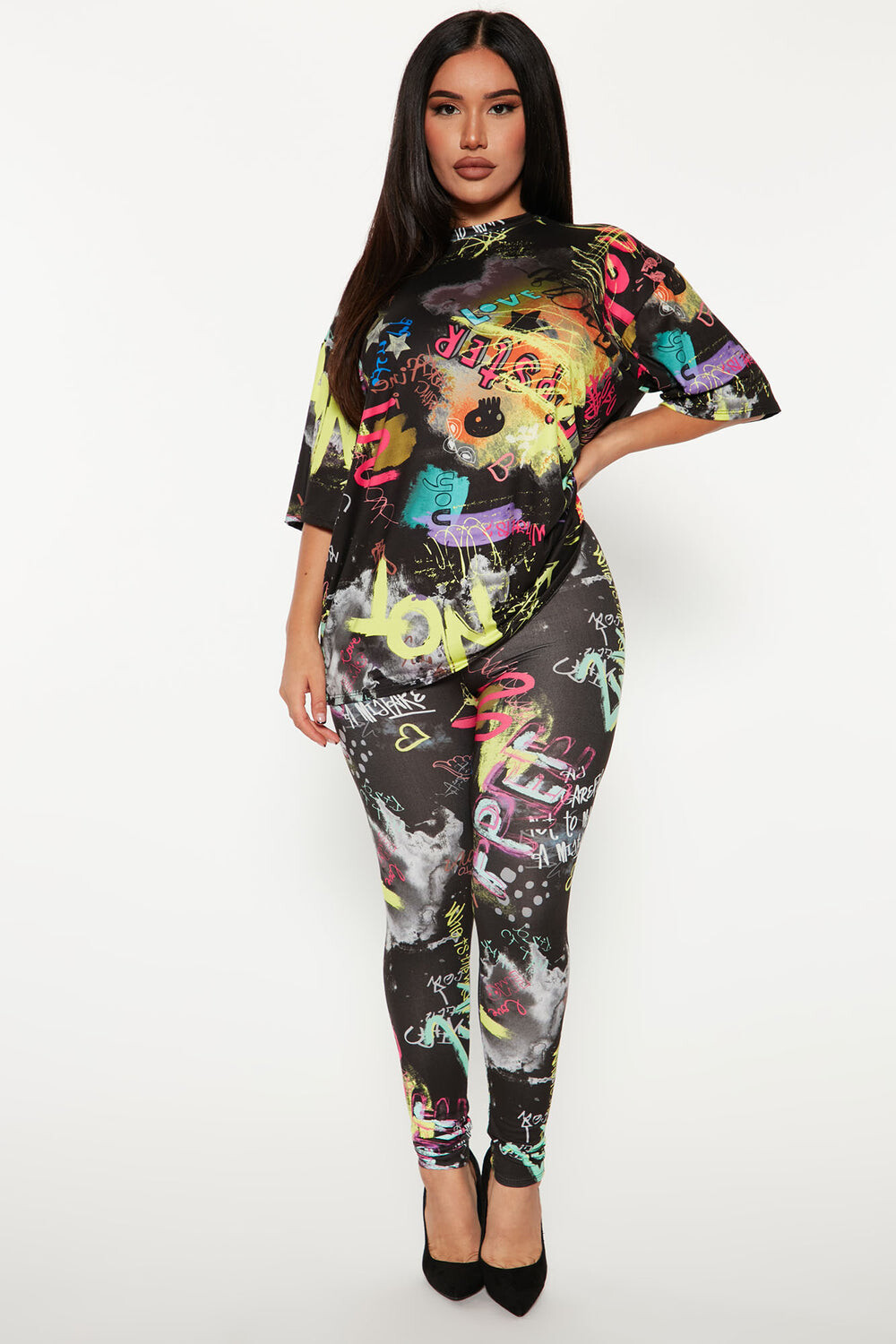 

Леггинсы Fashion Nova TP4254, черный