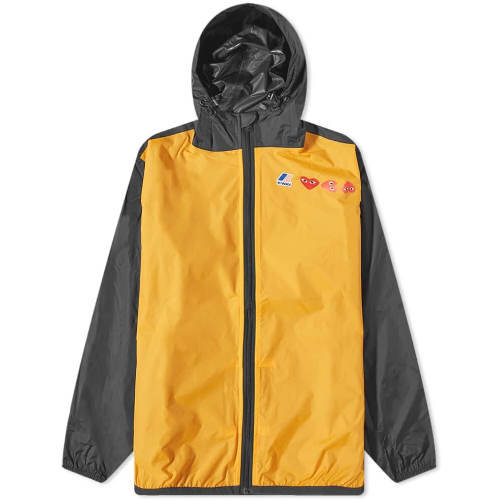 

Цветная куртка на молнии из коллаборации с K-Way Comme des Garçons Play, Оранжевый, Цветная куртка на молнии из коллаборации с K-Way Comme des Garçons Play
