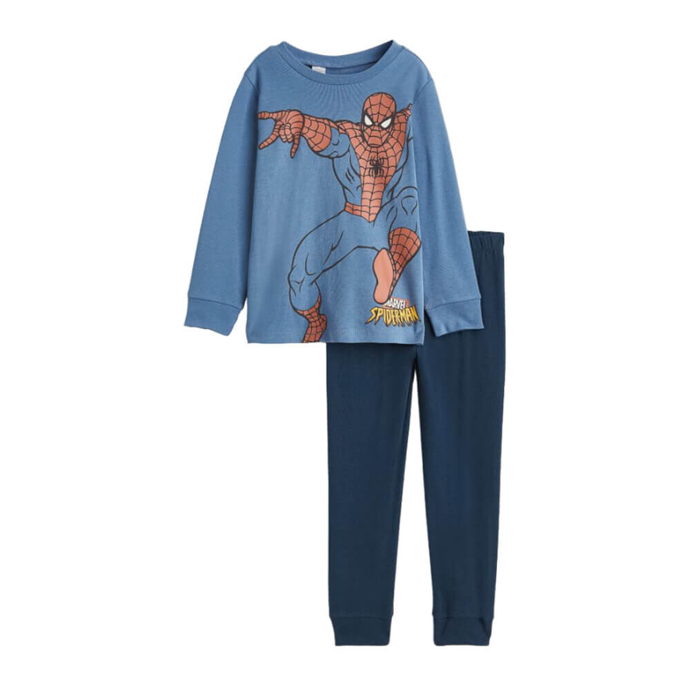 

Пижама из хлопкового джерси с принтом H&M Spider-Man, синий