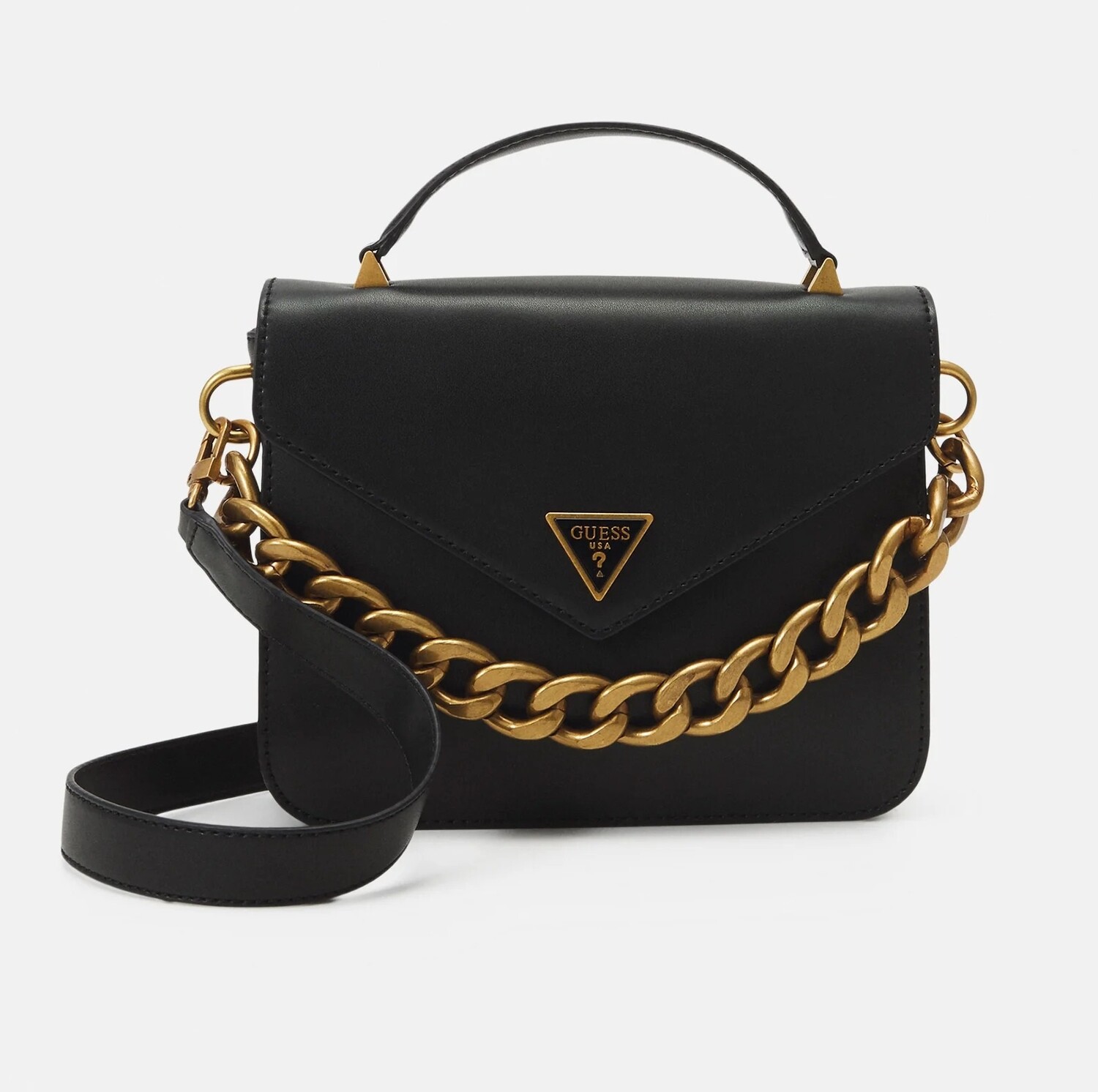 

Сумка Guess Retour Top Handle Flap, черный