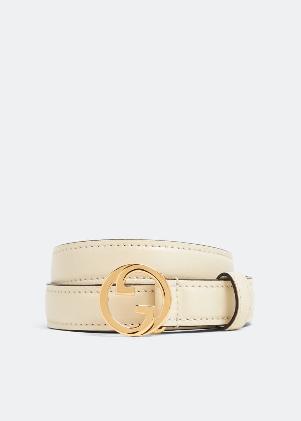 

Ремень GUCCI Blondie thin belt, белый