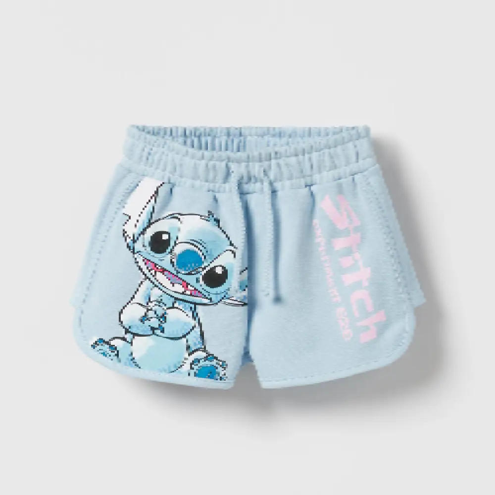 

Шорты Zara Lilo & Stitch Surfer Disney Bermuda, голубой