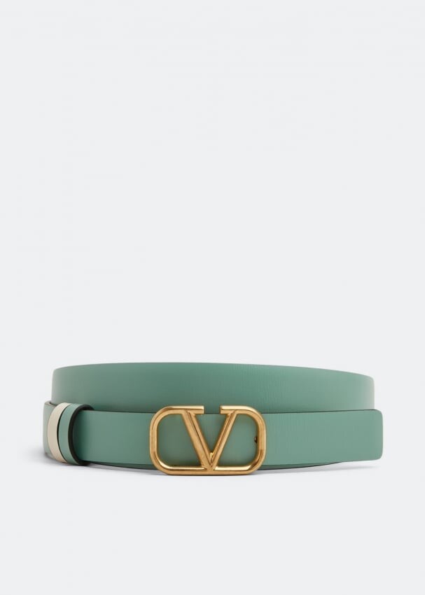 

Ремень VALENTINO GARAVANI VLogo Signature reversible belt, зеленый