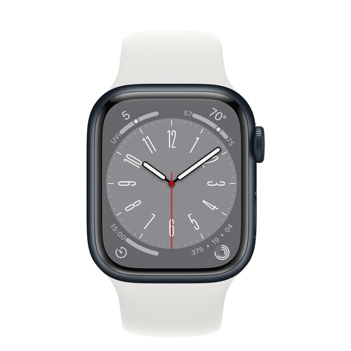 

Умные часы Apple Watch Series 8 (GPS), 41 мм, M/L, белый