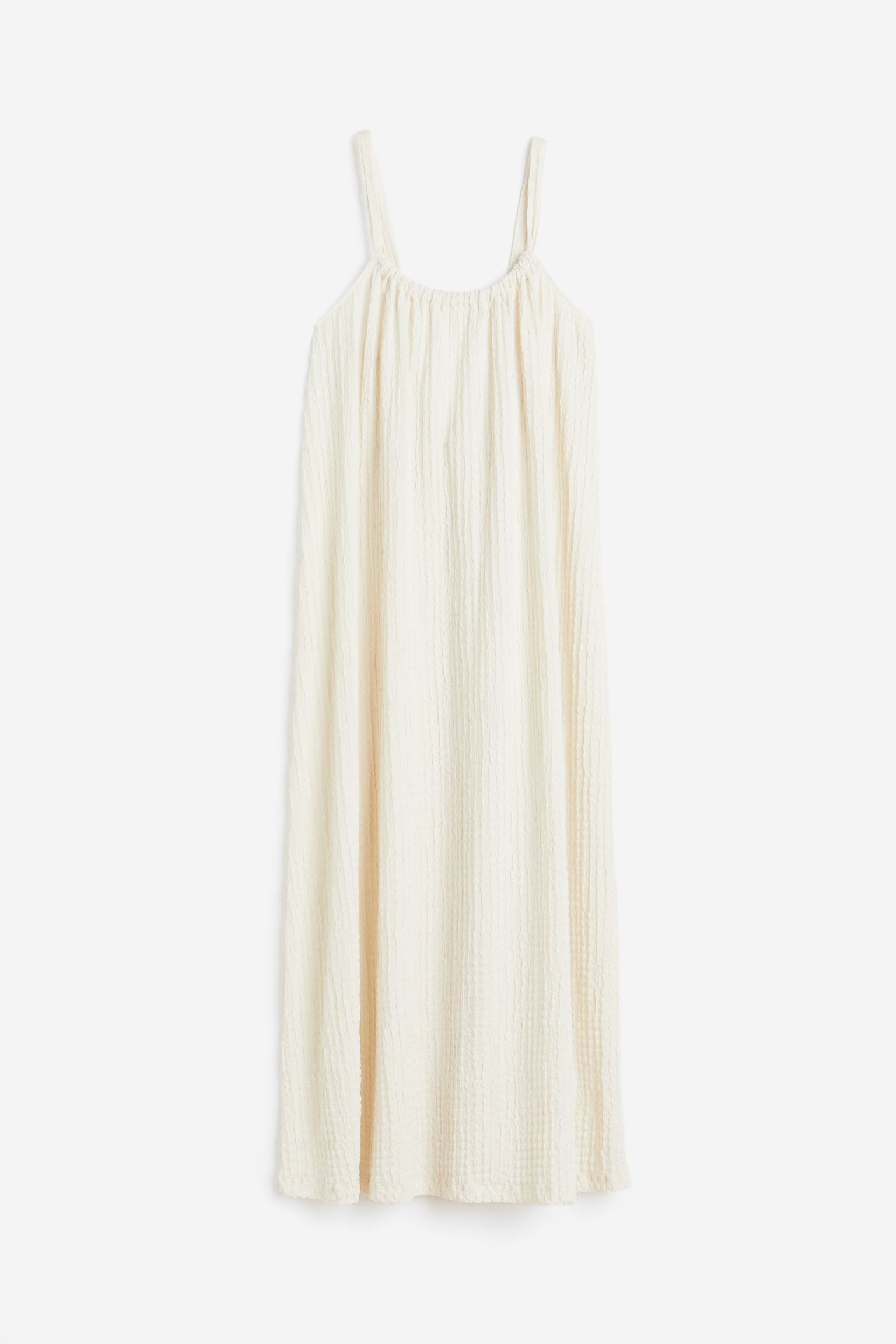 Платье H&M Textured Jersey, кремовый
