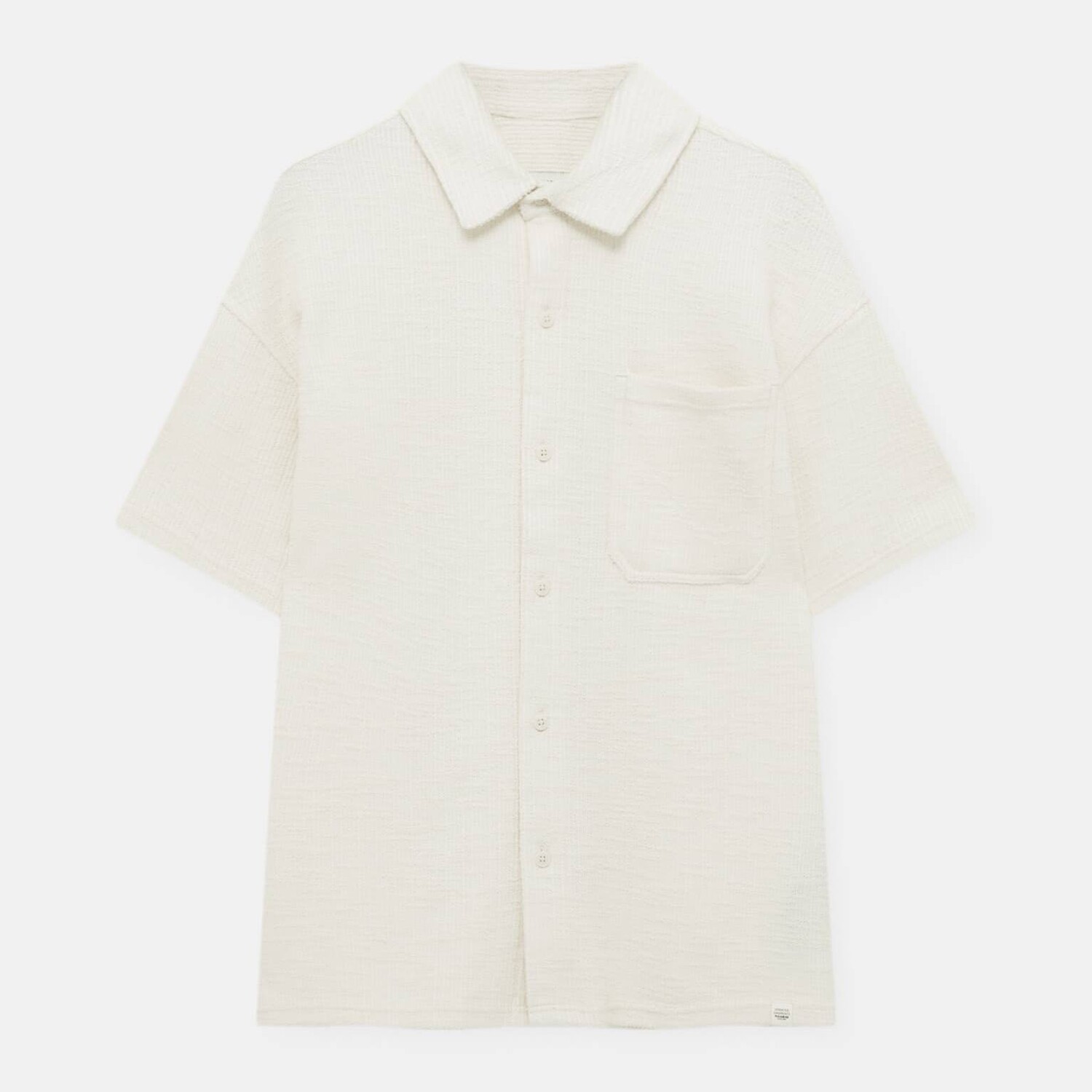 

Рубашка Pull&Bear Short Sleeve Rustic Unisex, кремовый