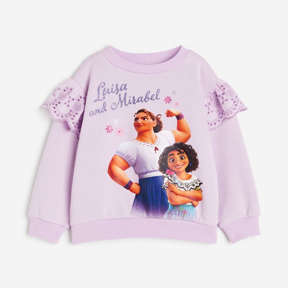 

Свитшот H&M Kids Printed Encanto, сиреневый