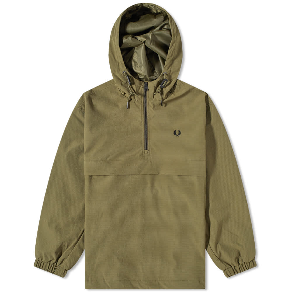 

Куртка из сирсакера с молнией до половины Fred Perry, Коричневый