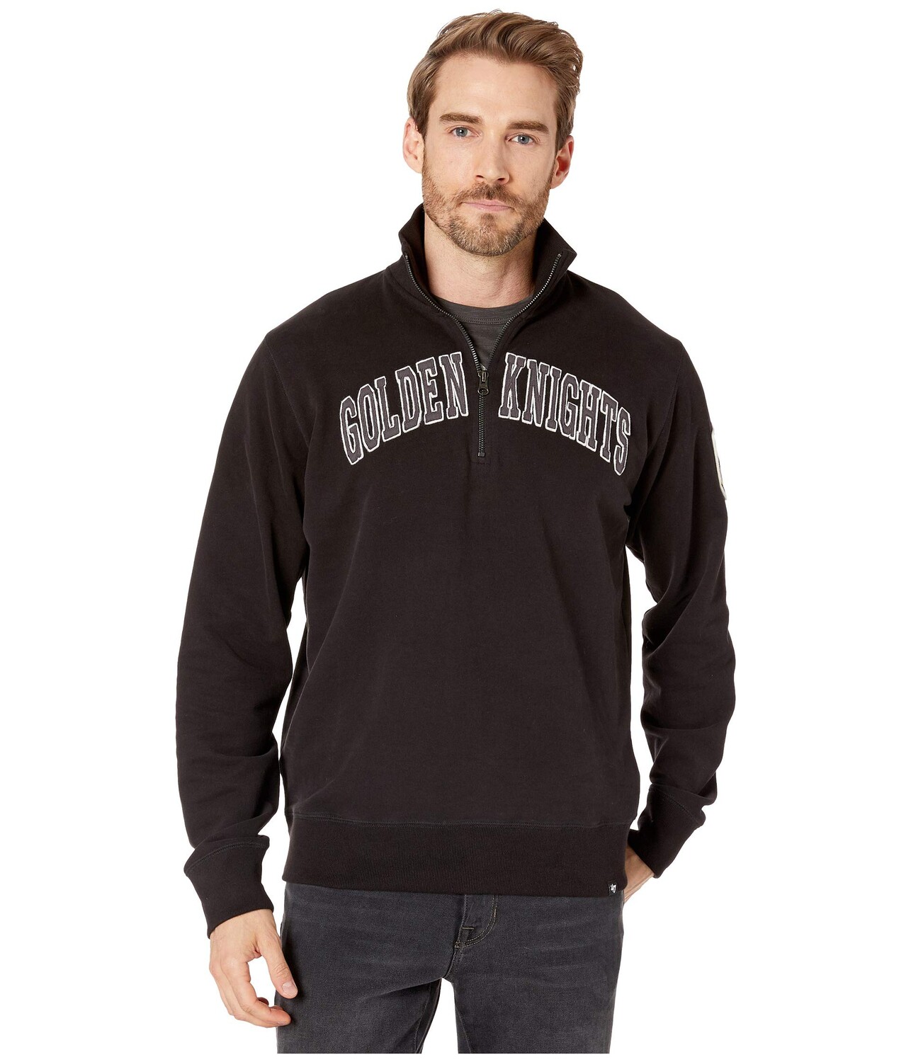 

Худи 47 NHL, Vegas Golden Knights Atlas Striker 1/4 Zip, Черный