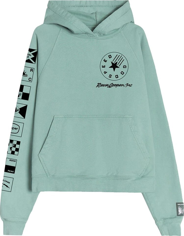 

Толстовка Reese Cooper Flags Hooded Sweatshirt 'Green', зеленый