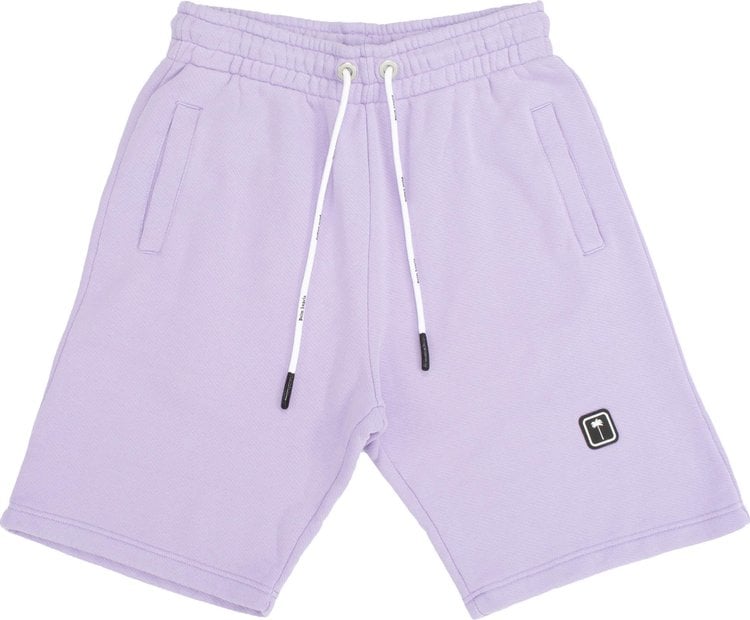 Спортивные шорты Palm Angels PXP Sweatshorts 'Lilac/White', фиолетовый - фото