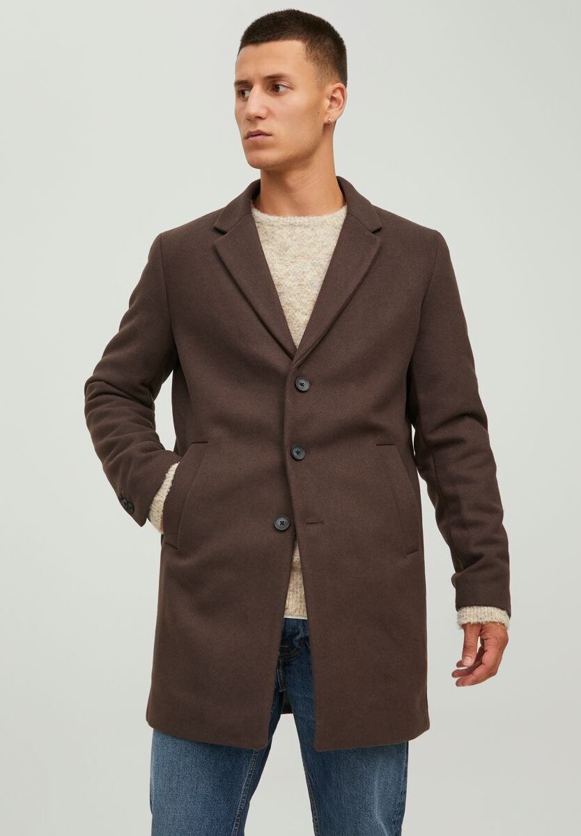 

Пальто классическое Jack & Jones, коричневый