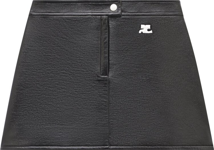 

Юбка Courrèges Vinyl Mini Skirt 'Black', черный