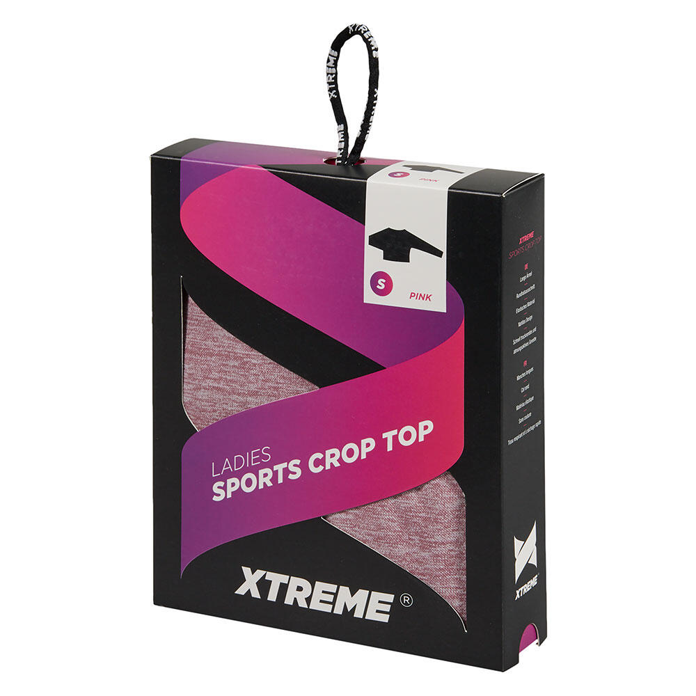 Xtreme Sportswear Crop Sports Top Long Sleeve Women Pink XTREME SOCKSWEAR , розовый