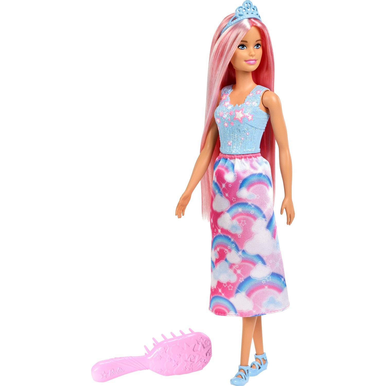 Кукла Barbie Dreamtopia Long Hair Princess FXR94 торс для создания причесок barbie deluxe брюнетка
