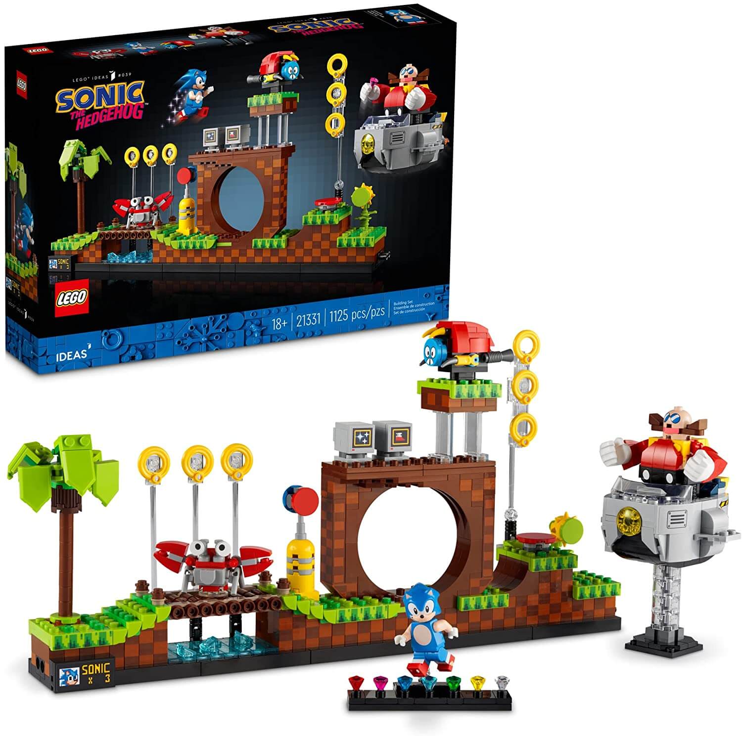 Конструктор LEGO Ideas Sonic The Hedgehog — набор для сборки Green Hill Zone 21331