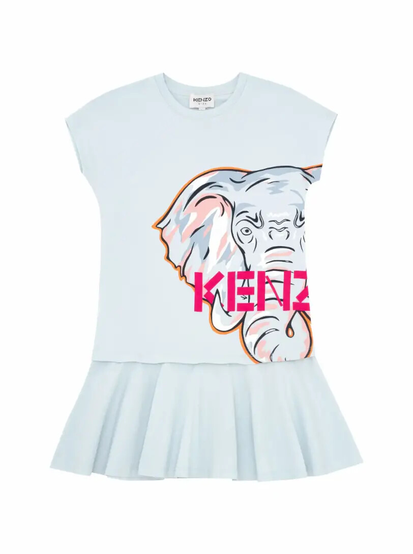 

Платье-футболка с принтом Kenzo