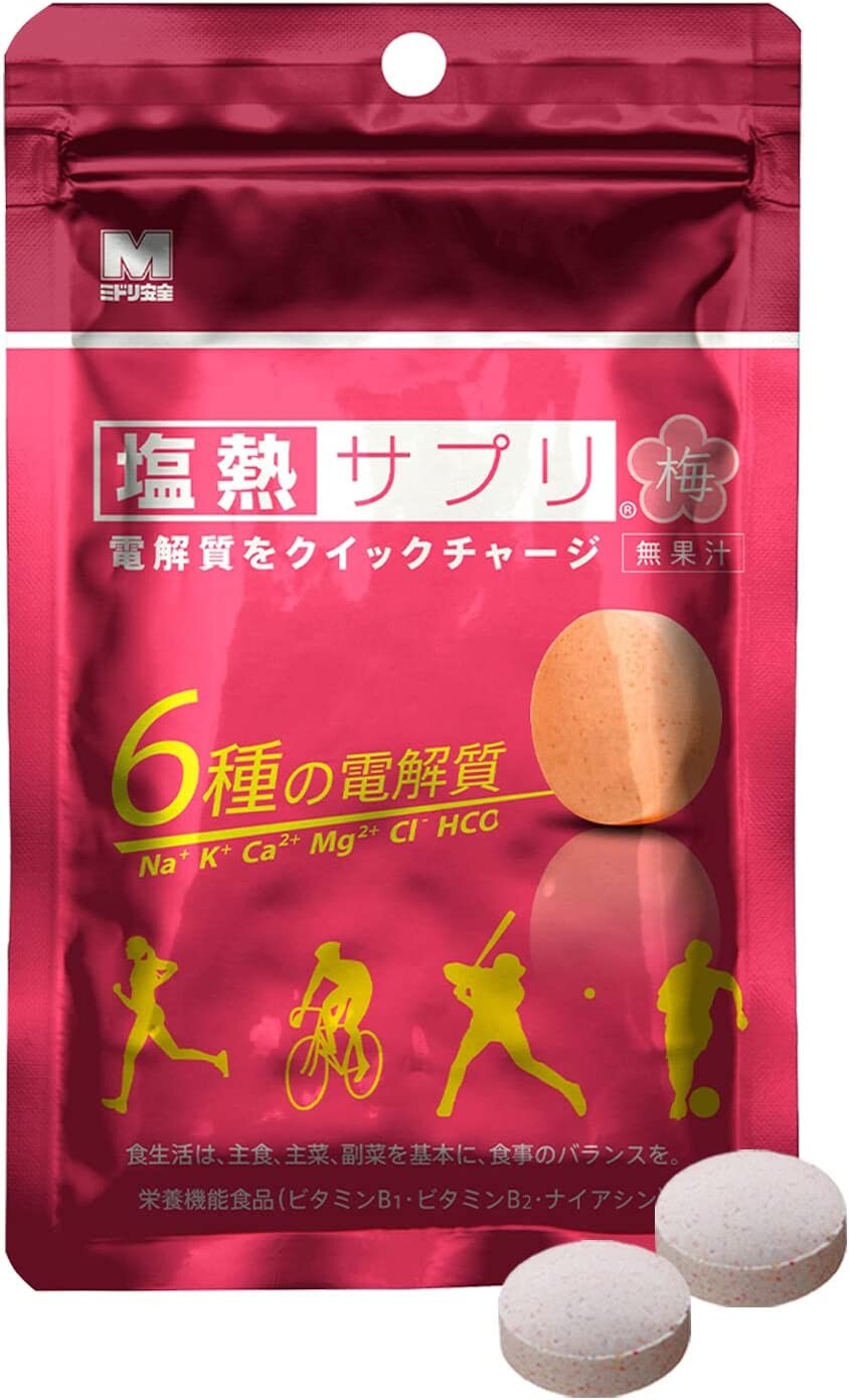 

Электролиты Midori Anzen Salt Heat, со вкусом сливы, 24 таблетки