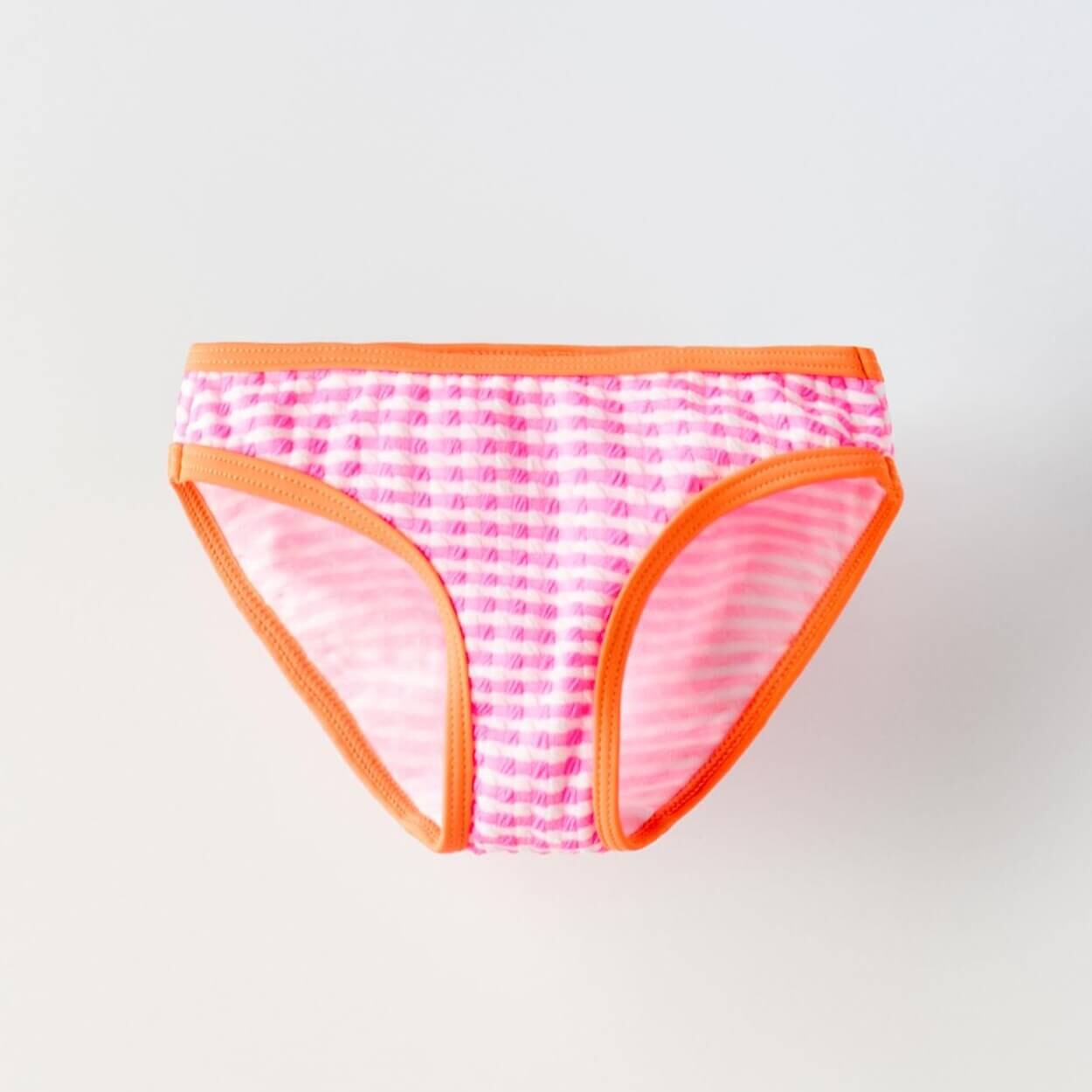 Плавки-бикини Zara Summer Camp Contrast Gingham, розовый