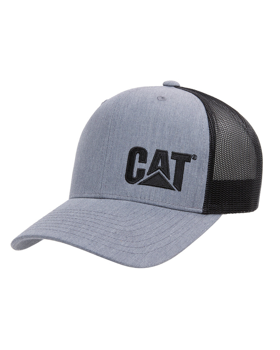 

Мужская бейсболка Flexfit CAT Trucker, серый