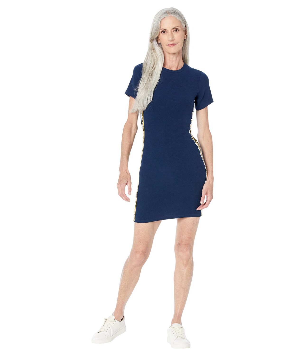 

Платье True Religion, Ribbed Logo Tape Knit Dress